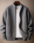Helvano | Herren Rippstrickpullover mit Zip