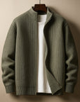 Helvano | Herren Rippstrickpullover mit Zip