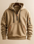 Helvano | Fleece-Hoodie mit Half-Zip für Herren