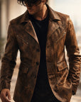 Helvano | Herrenjacke mit strukturiertem Panel