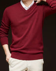 Helvano | Herren Strickpullover mit V-Ausschnitt