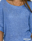 Helvano | Lockerer Lochstrick-Pullover für Damen