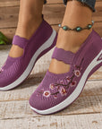 Helvano | Bestickte Blumen-Sneaker für Damen