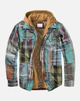 Helvano | Karierte Patchwork-Jacke für Herren