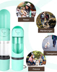 Helvano | 2-in-1 Futter- und Wasserflasche für Hunde