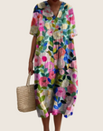 Helvano | Sommerkleid mit Blumenmuster für Damen