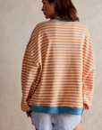 Helvano | Gestreifter Strickpullover mit Rundhals für Damen