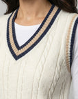 Helvano | Ärmelloser Strickpullover für Damen