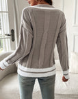 Helvano | Damen Strickpullover mit V-Ausschnitt