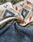 Helvano | Gemusterte Herren-Strickjacke mit Knopfleiste