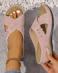 Helvano | Damen-Sandalen mit Keilabsatz