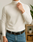 Helvano | Strickpullover mit Stehkragen für Herren