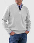 Helvano | Herren Troyer-Pullover mit Halbreissverschluss