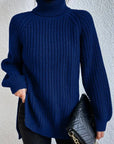 Helvano | Rollkragenpullover mit Raglanärmeln für Damen