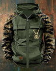 Helvano | Zip-Hoodie mit Multi-Taschen für Herren