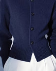 Helvano | Strickjacke mit Stehkragen für Damen