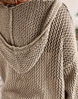 Helvano | Lockerer Strickpullover mit Kapuze