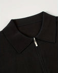 Helvano | Strickpullover mit Polokragen und Zip für Herren