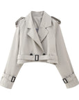 Helvano | Kurzer Trenchcoat für Damen