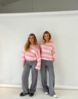 Helvano | Gestreifter Strickpullover für Damen