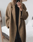 Helvano | Oversize Damenmantel mit Reverskragen