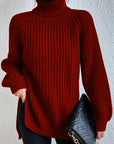 Helvano | Rollkragenpullover mit Raglanärmeln für Damen