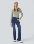 Helvano | Bootcut-Jeans mit hohem Bund für Damen