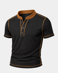 Helvano | Henley-Shirt für Herren mit Kontrastblende