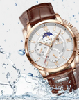 Helvano | Klassische Herrenuhr mit Lederarmband