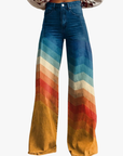 Helvano | Weite Zickzack-Hose für Damen