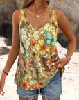 Helvano | Damen-Top mit Schmetterling-Print