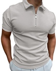Helvano | Modernes Herren-Poloshirt mit kurzem Zip