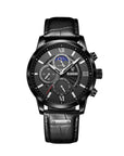 Helvano | Klassische Herrenuhr mit Lederarmband