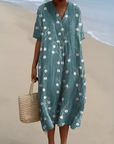 Helvano | Boho Blumenkleid mit lockerem Schnitt