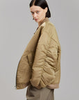 Helvano | Oversized Bomberjacke mit Reissverschluss für Damen