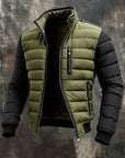 Helvano | Gesteppte Zip-Jacke für Herren in Oliv