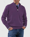 Helvano | Herren Troyer-Pullover mit Halbreissverschluss
