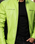 Helvano | Herren Kunstlederjacke mit Reissverschluss