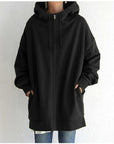 Helvano | Fleece-Hoodie mit Reissverschluss für Damen