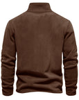 Helvano | Herren Strickpullover mit Stehkragen und Half-Zip