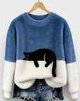 Helvano | Damen-Pullover mit Animal-Print