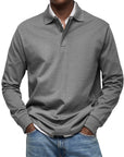 Helvano | Langarm-Poloshirt für Herren