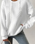 Helvano | Zopfstrick-Sweatshirt für Damen