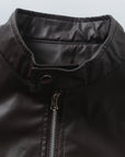 Helvano | Bikerjacke mit Stehkragen für Herren