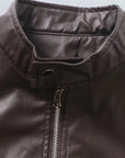 Helvano | Moto-Jacke mit Stehkragen für Herren