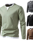 Helvano | V-Neck Feinstrick-Pullover für Herren