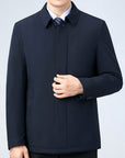 Helvano | Herren Blazer mit Reverskragen und Reissverschluss
