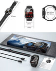 Helvano | Rugged Smartwatch mit Anruf & SOS in Schwarz