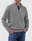 Helvano | Herren Troyer-Pullover mit Halbreissverschluss