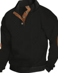 Helvano | Henley-Strickpullover mit Stehkragen für Herren
